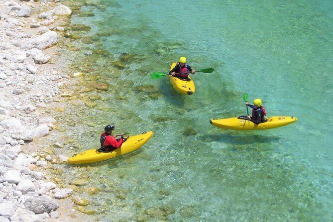 1 day KAYAK COURSE on Soča river, for beginners - Soca Valley scenery: where the views fit into your learning day