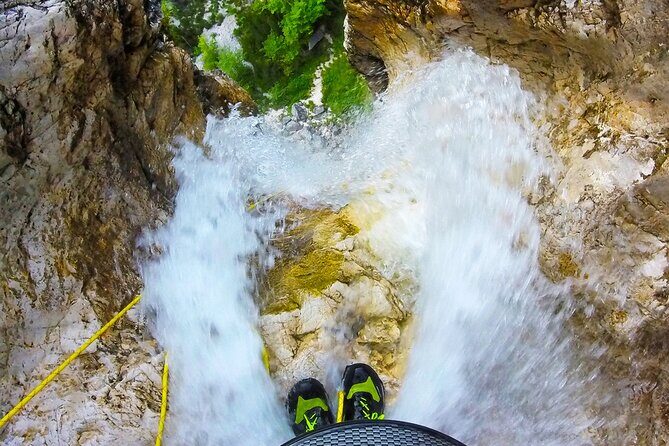 BOVEC CANYONING - Canyoning Tours For Couples - What happens once you start: briefing, warm-up, then real canyon moves