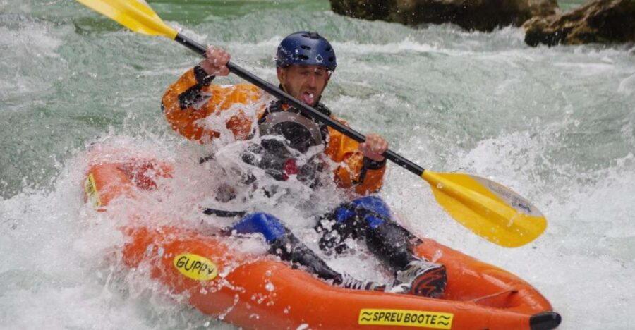 Bovec: Half-Day Kayaking Trip Down the Soča - When You Splash, Jump, and Swim: Staying Relaxed in Motion