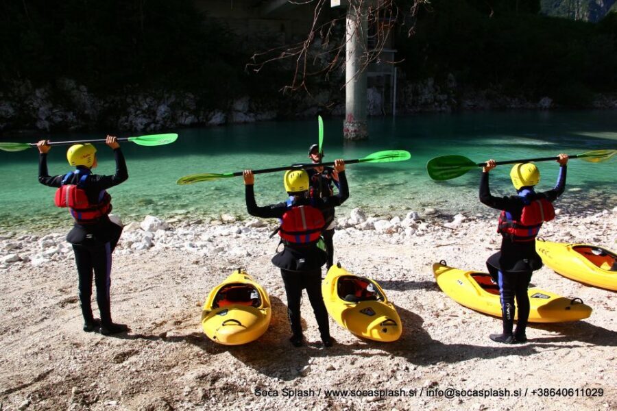 Bovec: Soča River 1-Day Beginners Kayak Course - Paddling the Soča: from easy sections to more challenging rapids