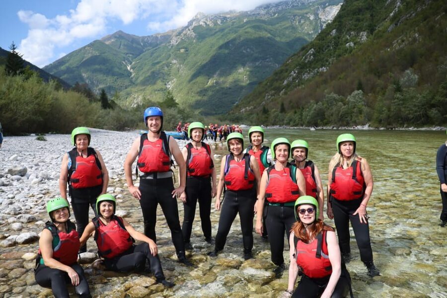 Bovec: Soča River Rafting Adventure with Photos and Drink - Break time, quick swim, and a photo stop on the way