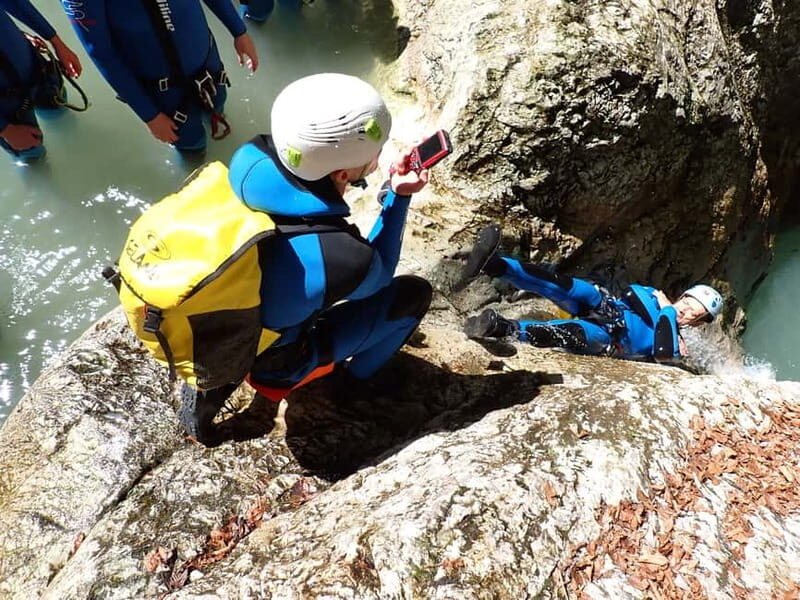 Bovec: Thrilling Canyoning in Sušec Gorge with Photo service - Moving through Sušec Stream: jumps, rock pools, and tobogganing