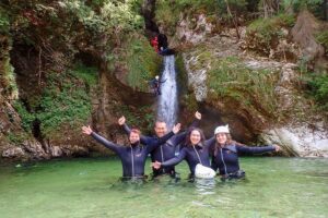 Canyoning Bled Slovenia - Gear-up moment: why the included equipment matters