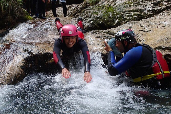 CANYONING in Susec from Bovec, Families welcome, photo service - Gear and clothing: what’s provided, what you should plan for mentally