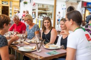 Ljubljana: Slovenian Cuisine Walking Tour with Tastings - Five tastings that land like lunch and dinner