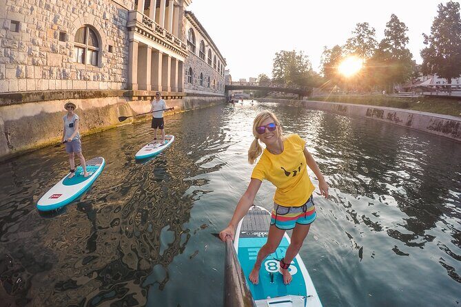 Ljubljana Stand-Up Paddle Boarding Lesson and Tour - Plečnik’s Triple Bridge and the Dragon Bridge: architecture that you can paddle past