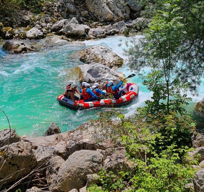 Soca River, Slovenia: Whitewater Rafting - Getting kitted up near the bridge hut