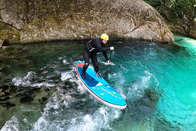 Whitewater Paddle Boarding on Soca River - What you actually learn on the Soca: reading the current and staying balanced